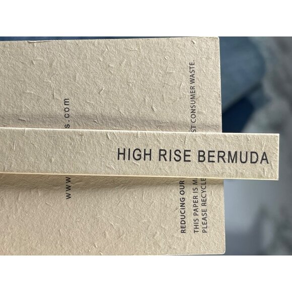 KanCan Womens Denim High Rise Bermuda Shorts Size 28 waist Distressed Frayed Hem - Picture 4 of 6